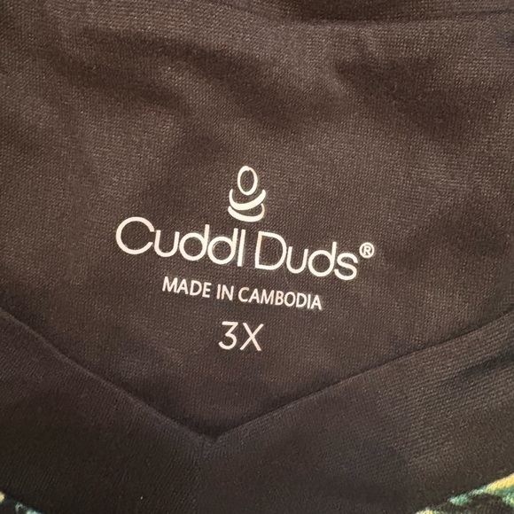 NWOT Cuddl Duds Plus Size Floral Short Sleeve Pajama Set Women’s 3X - Picture 7 of 11